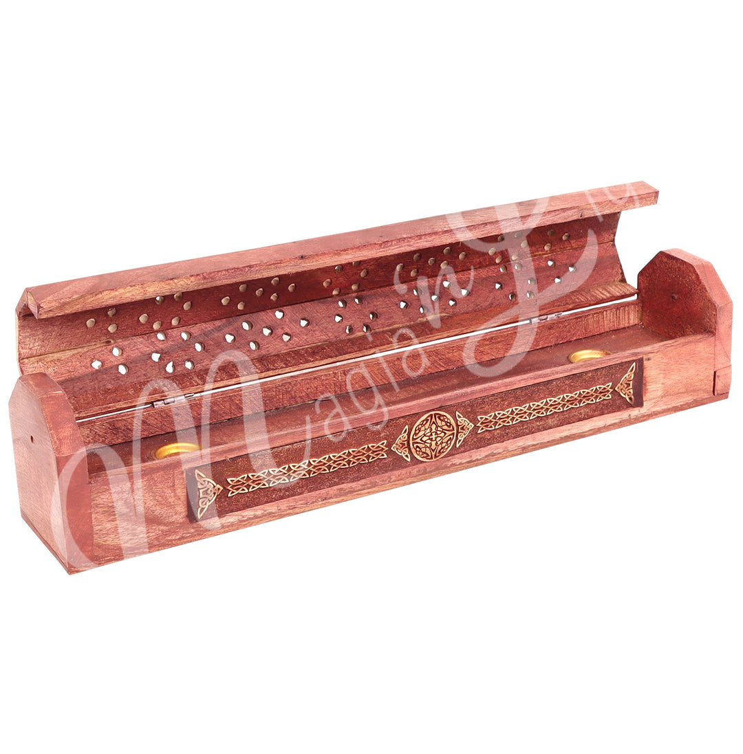 Incense Holder and Storage Box with Celtic Knot