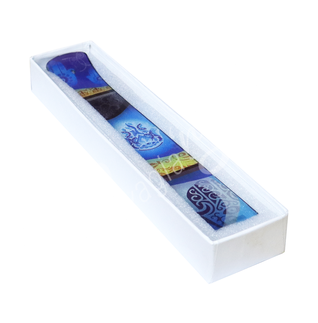 Incense Holder Printed Glass w Hand of Fatima