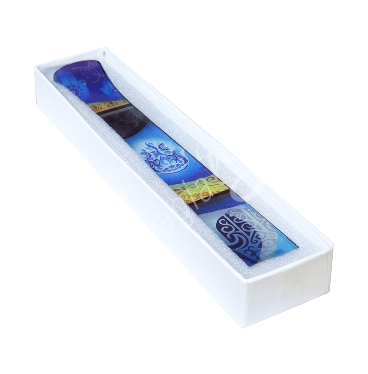 Incense Holder Printed Glass w Hand of Fatima