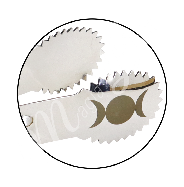 PINZA GRABADA TRIPLE LUNA