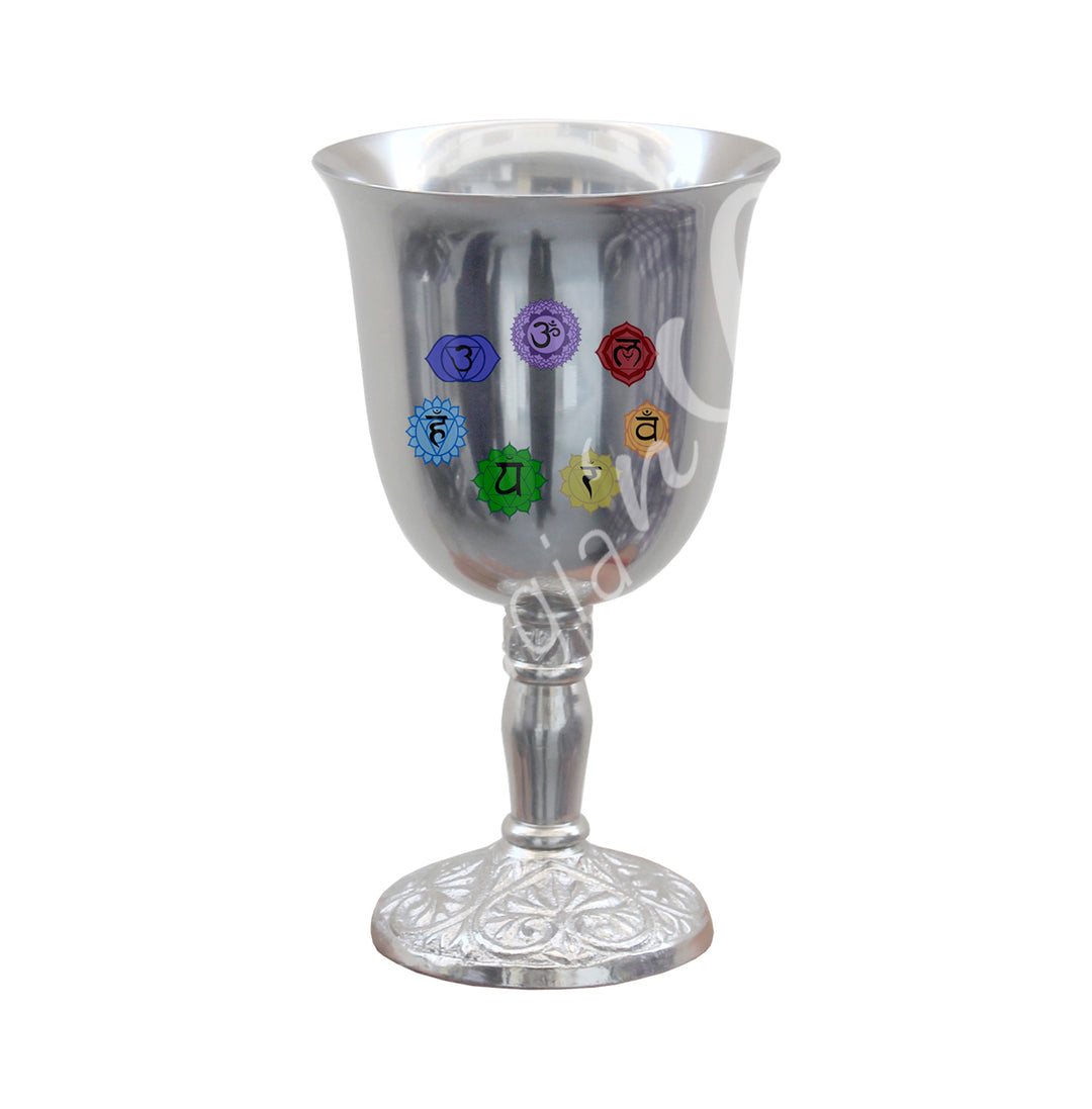 Chalice with Symbols Large 7”h X 4.25” dia.