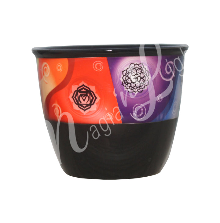 Smudge Pot Cast Iron Chakra 5"