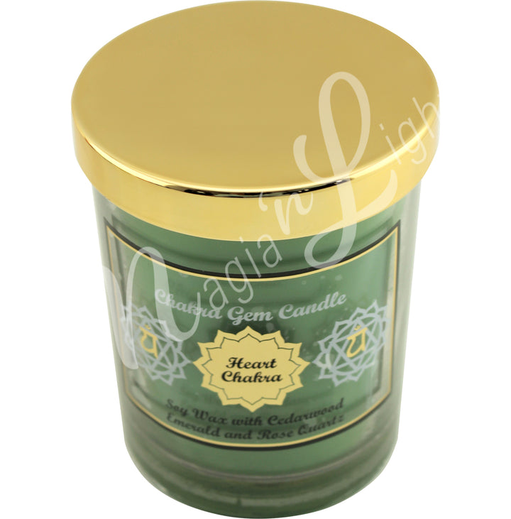 Candle Heart Chakra Cedarwood 9oz.