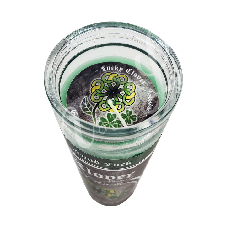Candle Glass Jar Jasmine Lucky Clover