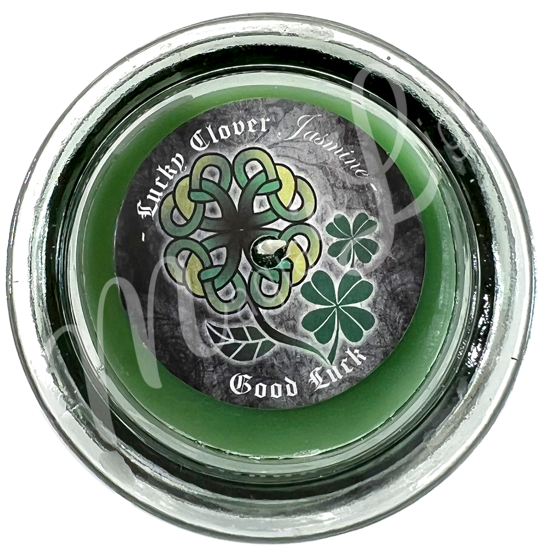 Candle Glass Jar Jasmine Lucky Clover