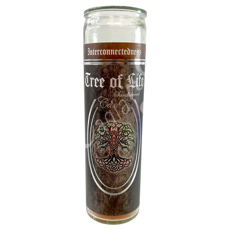 Candle Glass Jar Sandalwood Tree of Life