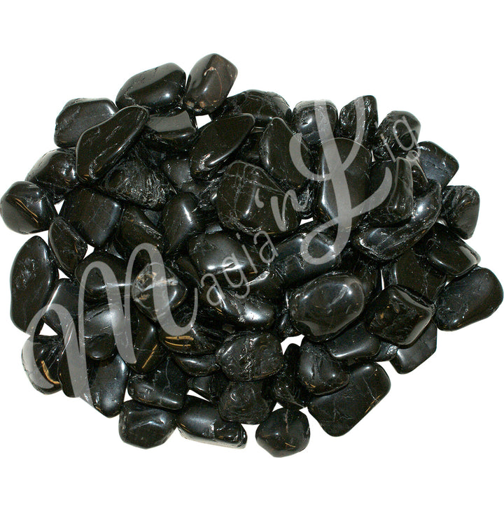 TUMBLED STONE TOURMALINE, BLACK EX 15-40 MM