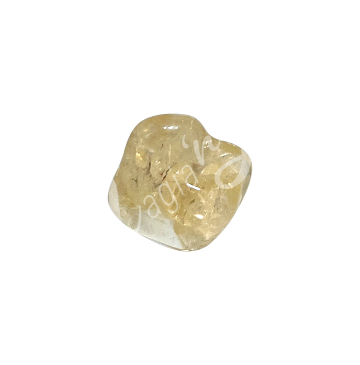 TUMBLED STONE CITRINE, OPALIZED 25 MM