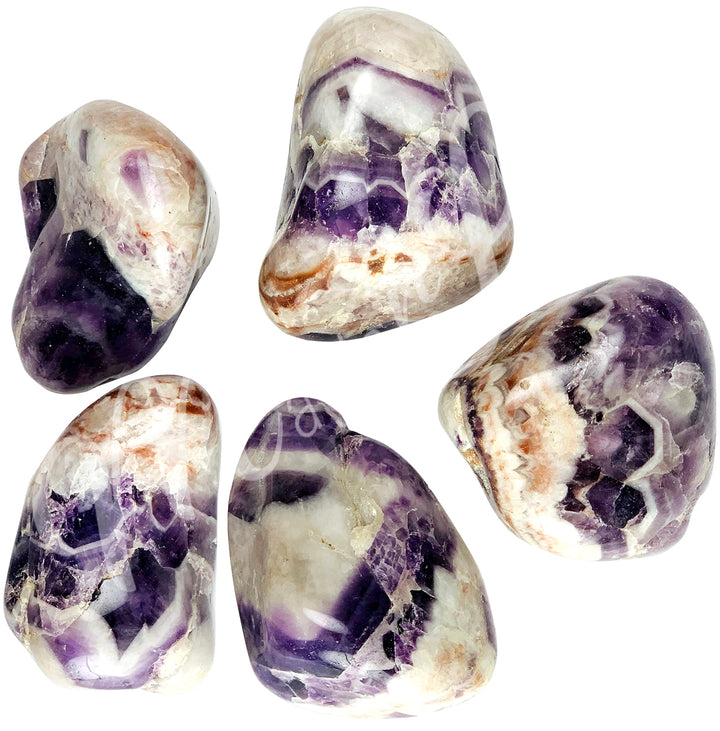 PEBBLE AMETHYST, CHEVRON 1-2"