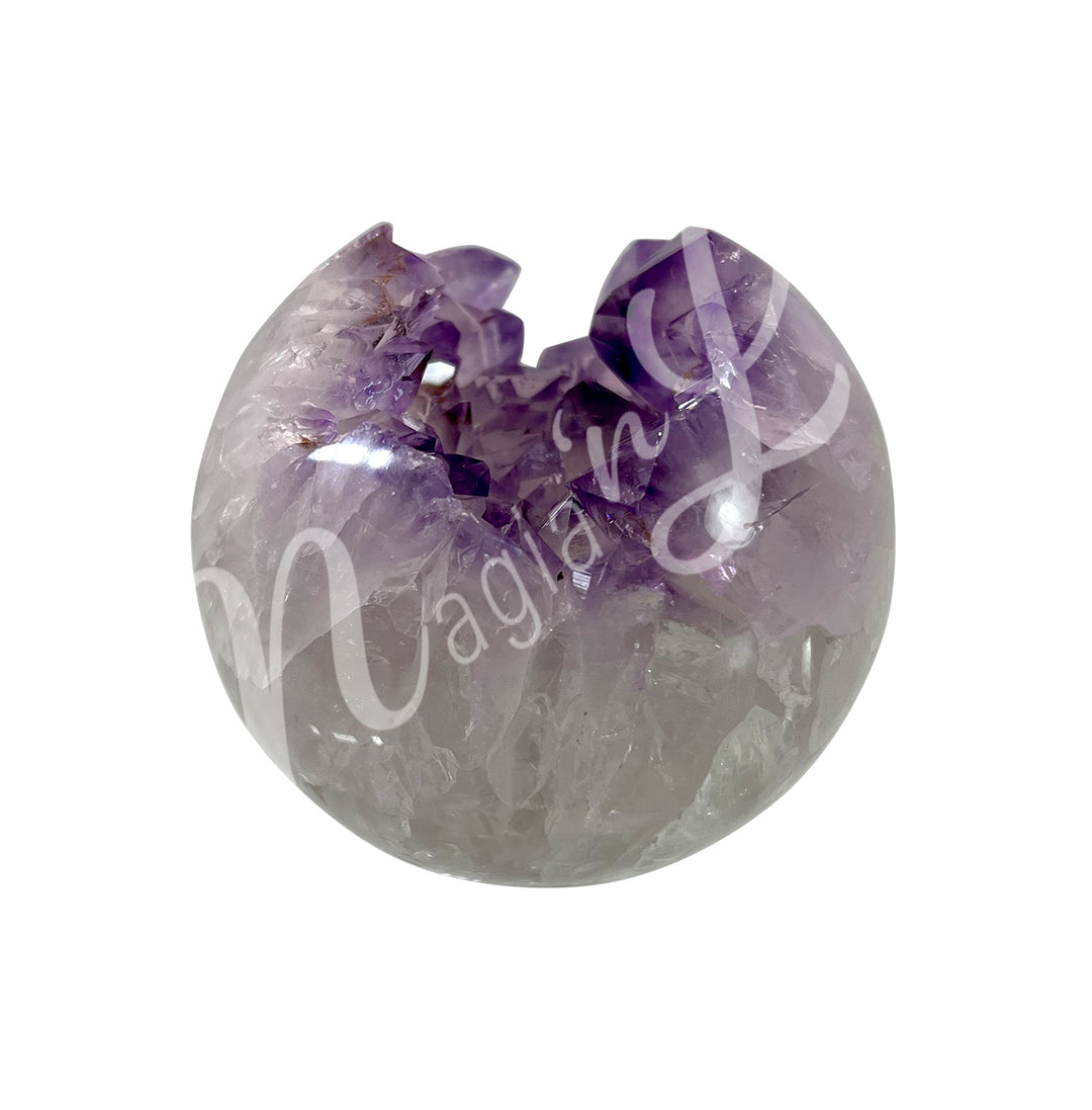 Sphere Amethyst with Druse 2.5"