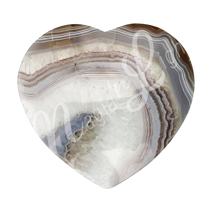 Heart Natural Agate Slice 5-6″