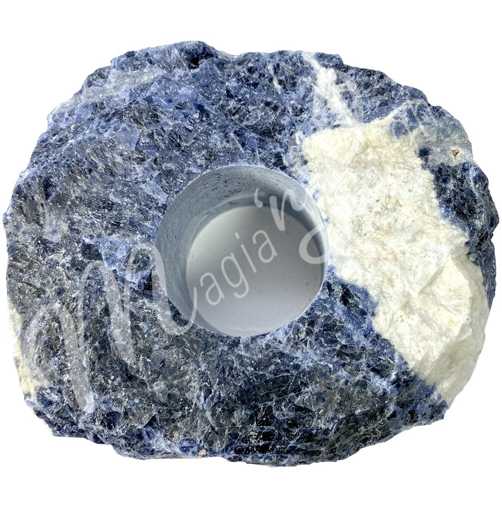 Tealight Holder Sodalite A Rough 4″