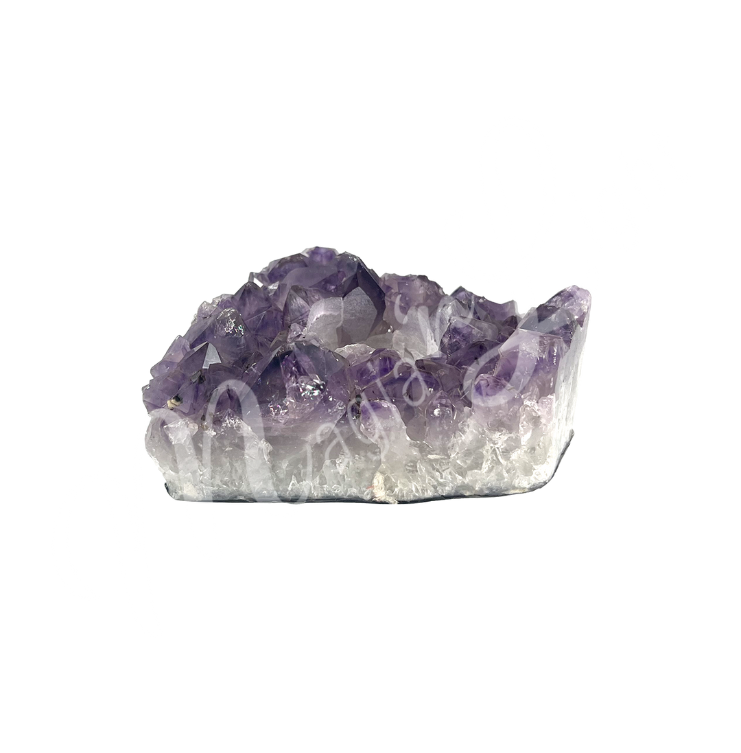 Tealight Holder Amethyst w Polished Sides 3.5-4.5"