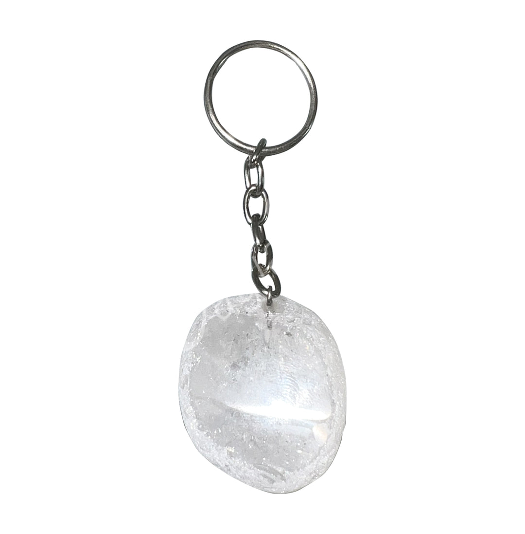 Keychain EMA Egg Crystal Quartz 3-3.5″L