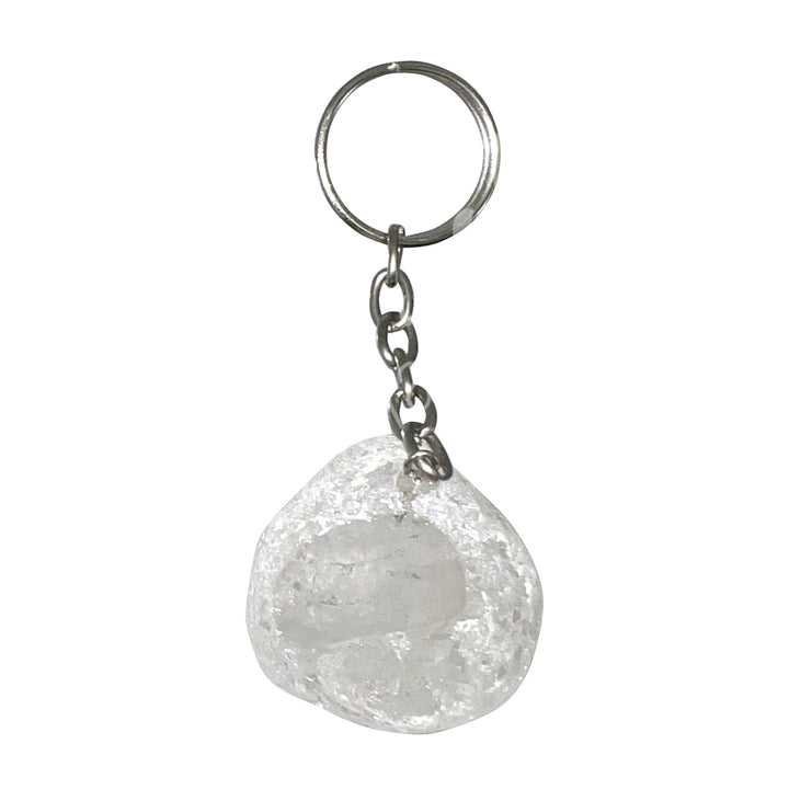 Keychain EMA Egg Crystal Quartz 3-3.5″L