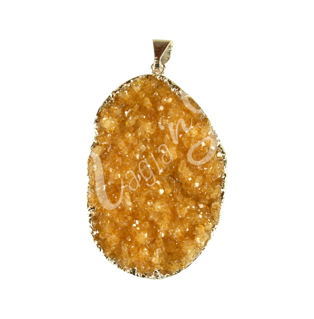 Pendant Druse Citrine 1.5-1.75″