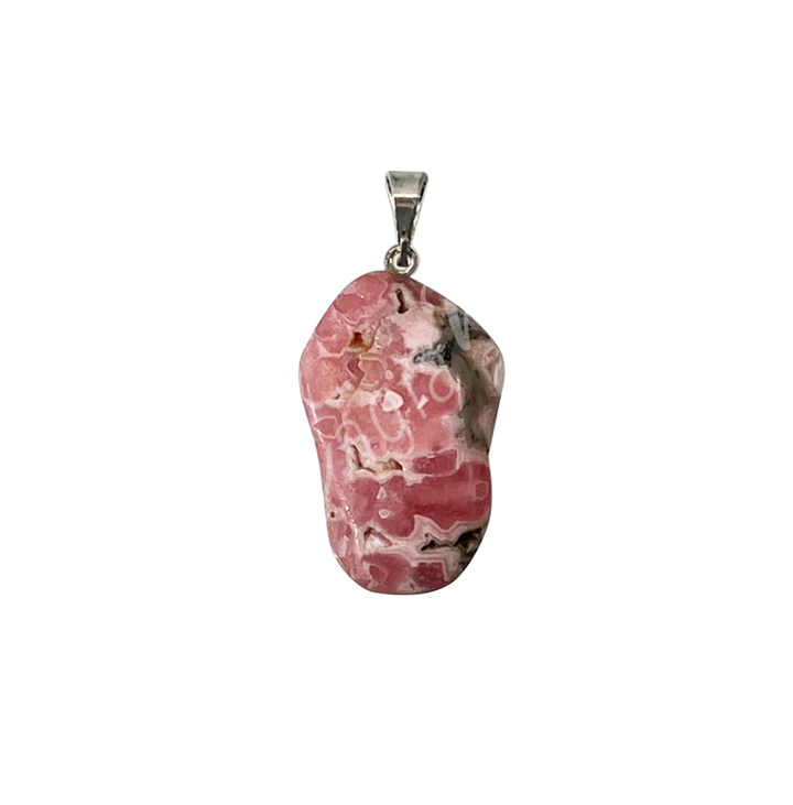 Pendant Tumbled Stone Rhodochrosite