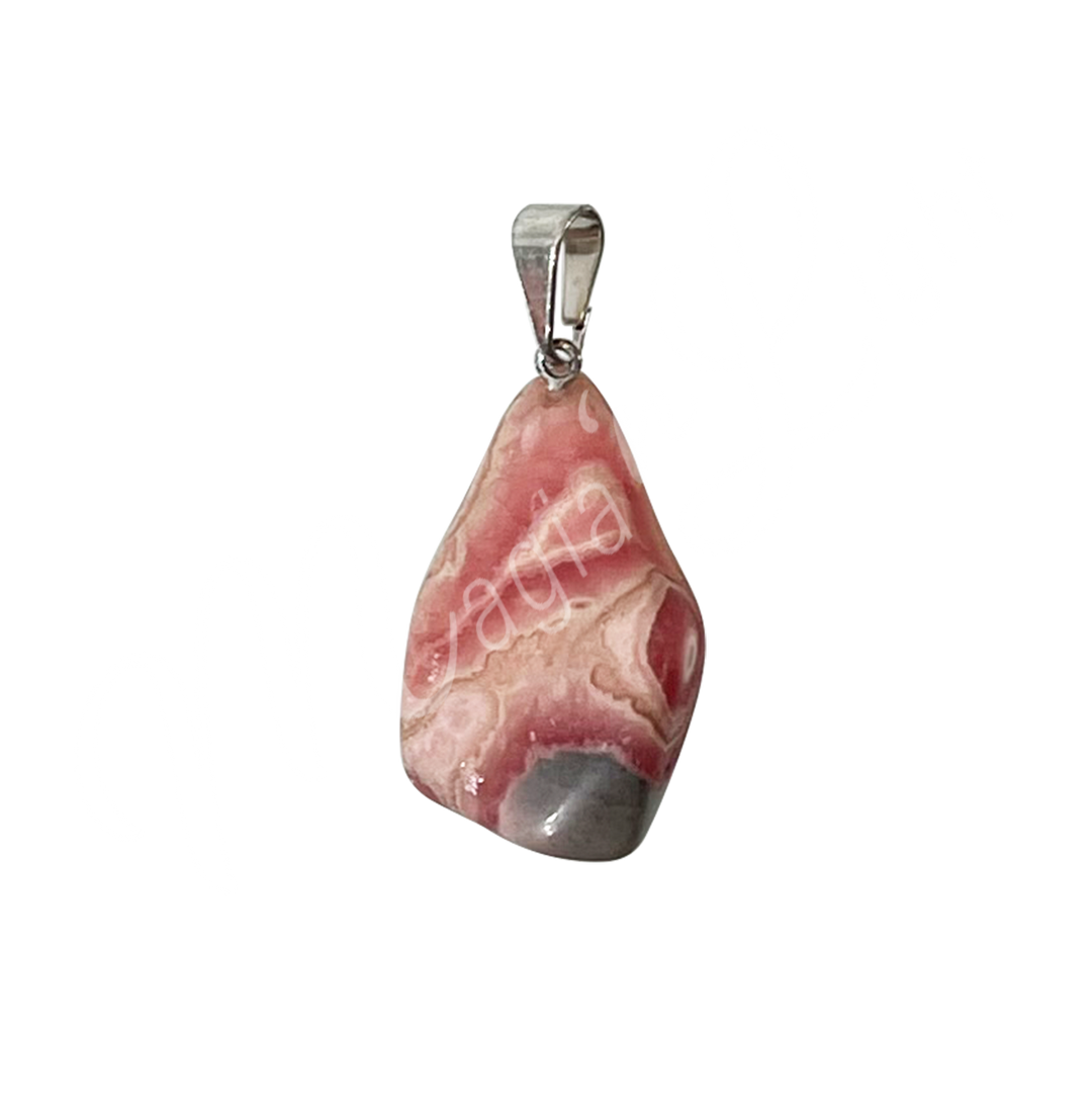 Pendant Tumbled Stone Rhodochrosite