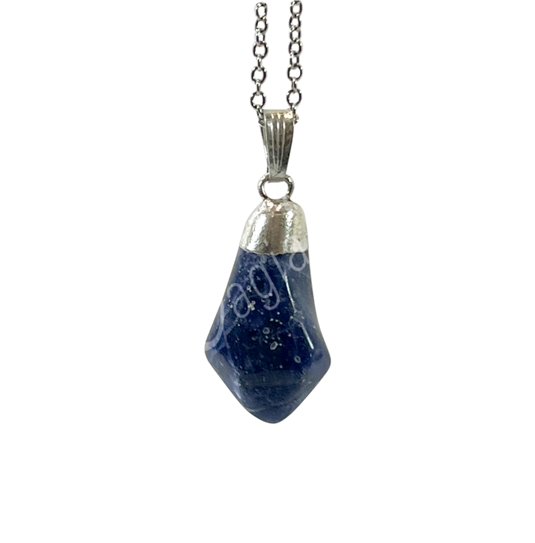 Pendant Diamond Shape Sodalite 1.5"