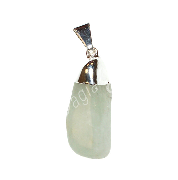 Colgante Casquillo Piedra Rodada Aguamarina 1.25-1.75″