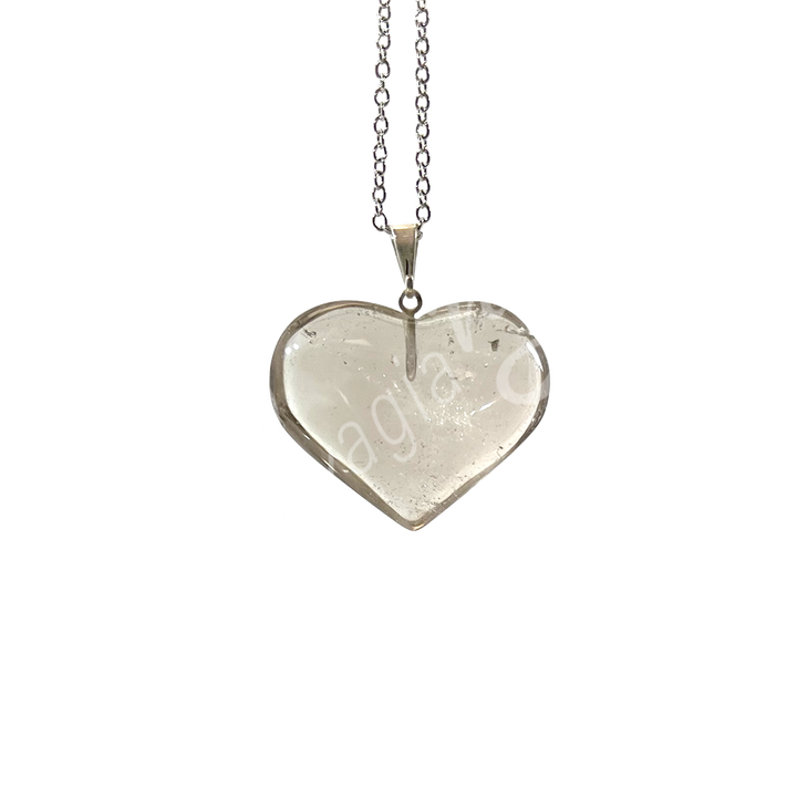 Pendant Heart Natural Citrine 0.75″