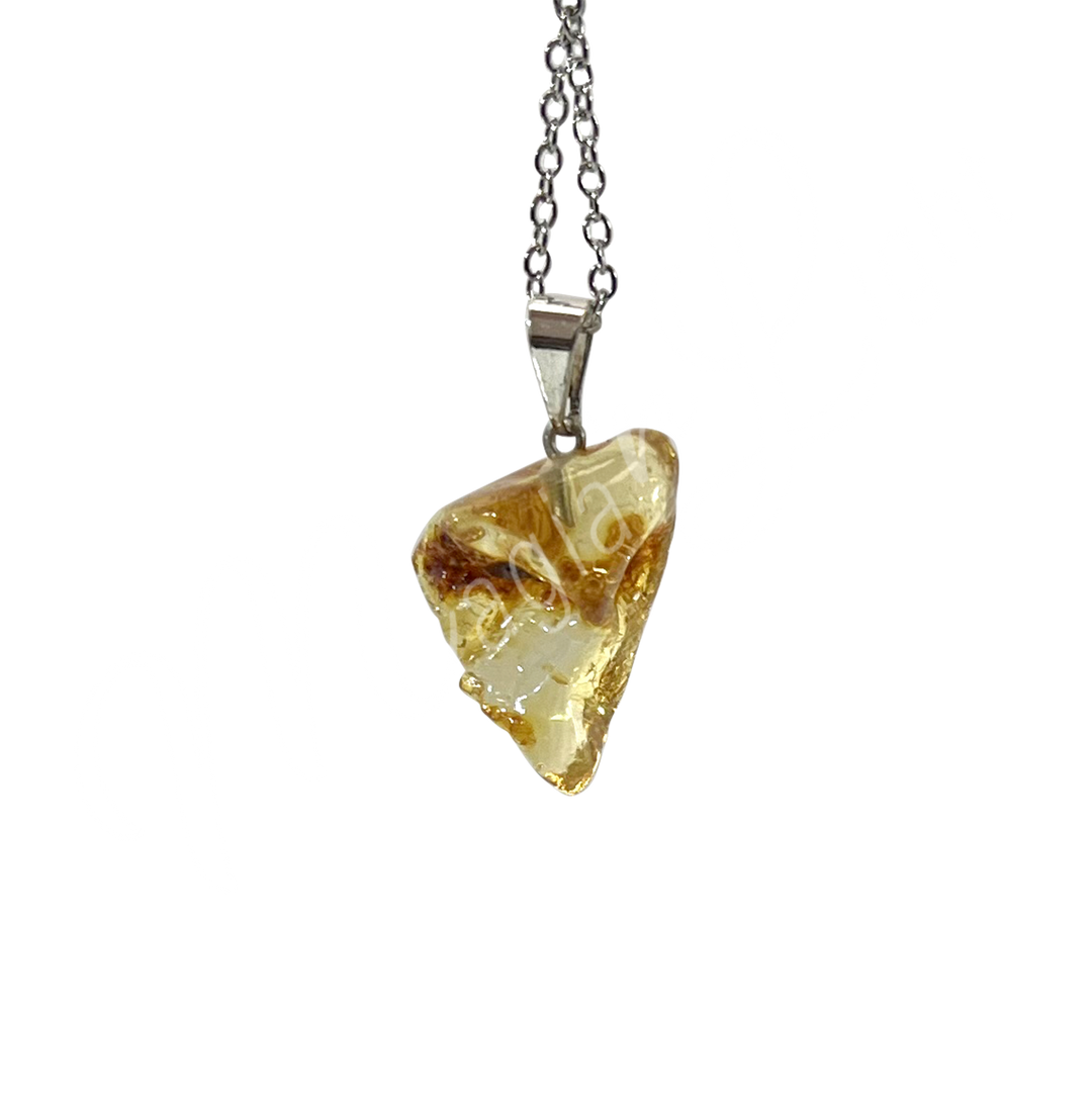 Pendant Rough Amber 0.3-0.5″