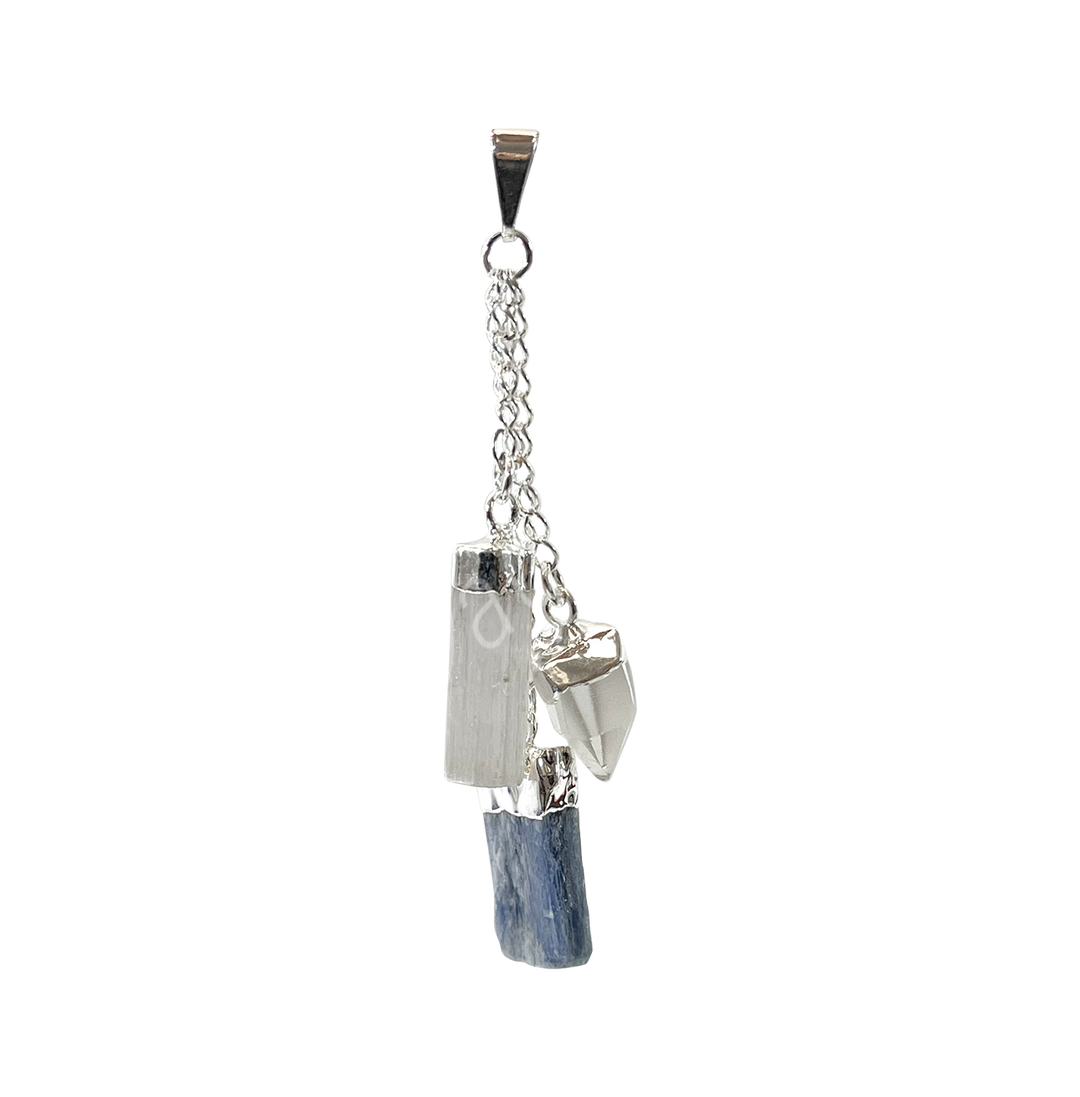 Pendant Tri-Stone For Cleansing 2.5″