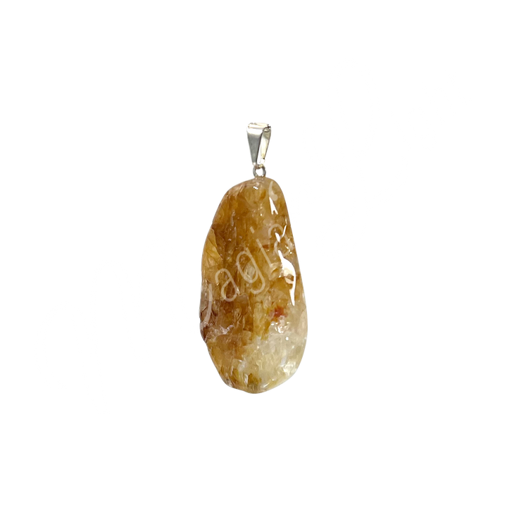 Pendant Slice Golden Healer Quartz 1.25″