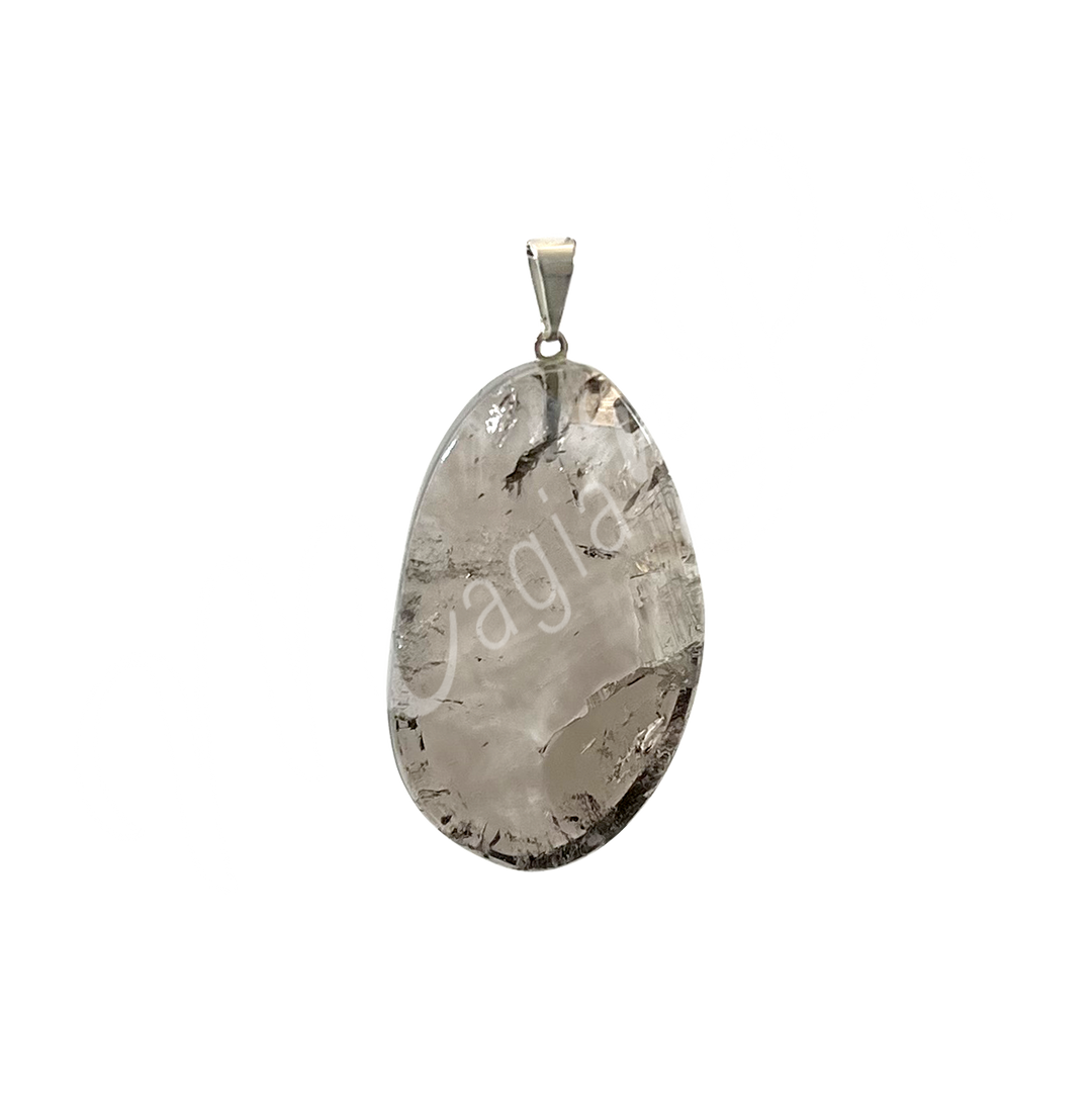 Pendant Slice Smoky Quartz 1.25″