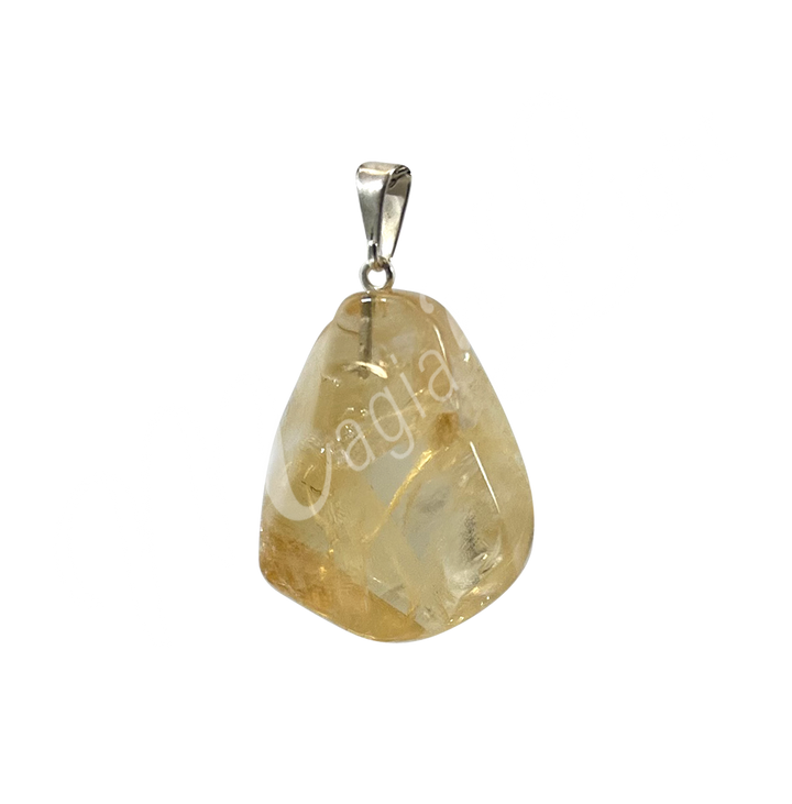Pendant Slice Citrine 1″