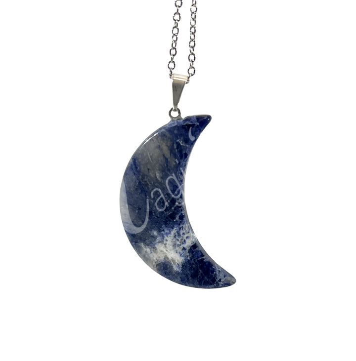 Pendant Moon Sodalite 1.4″