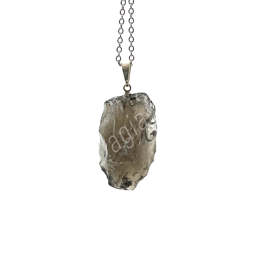 Pendant Rough Smoky Quartz 1.25-1.5″