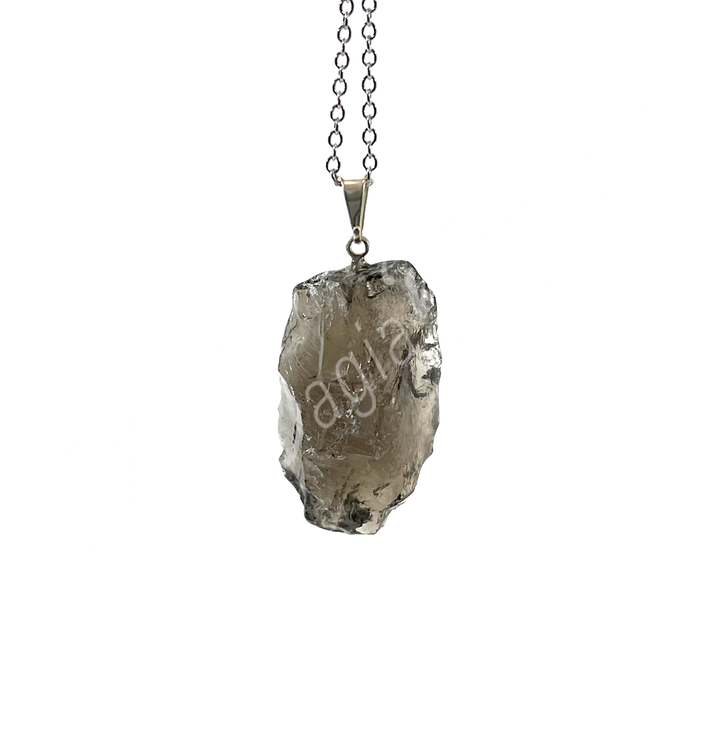 Pendant Rough Smoky Quartz 1.25-1.5″