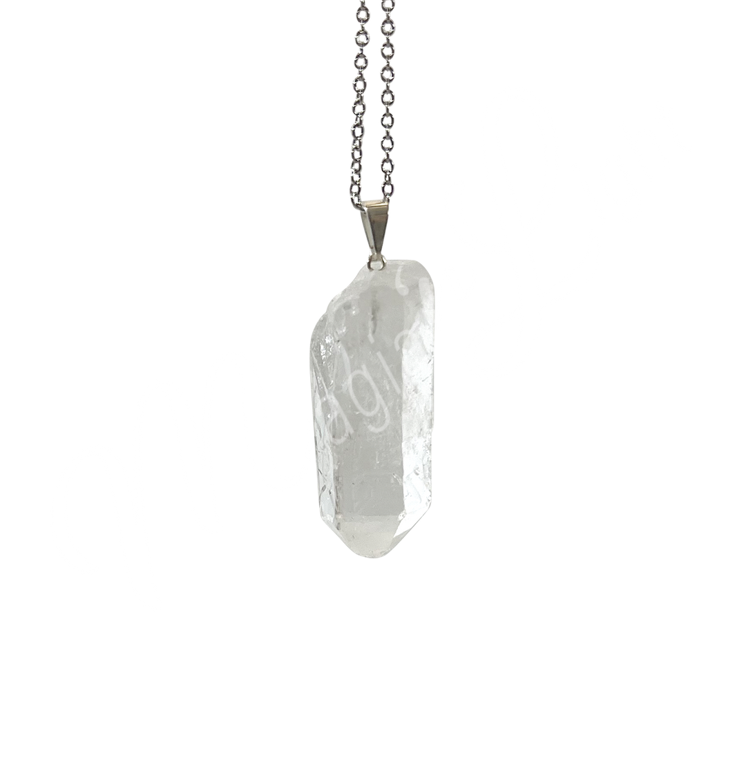 Pendant Rough Crystal Quartz Point 1.25-2.25″