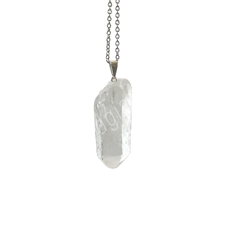 Pendant Rough Crystal Quartz Point 1.25-2.25″
