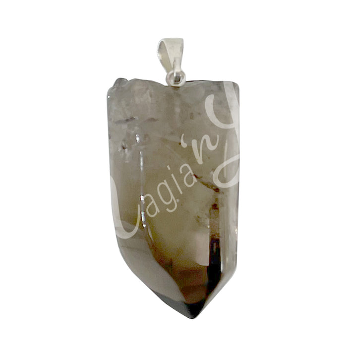 Pendant Tumbled Stone Smoky Quartz Point 1-1.75″