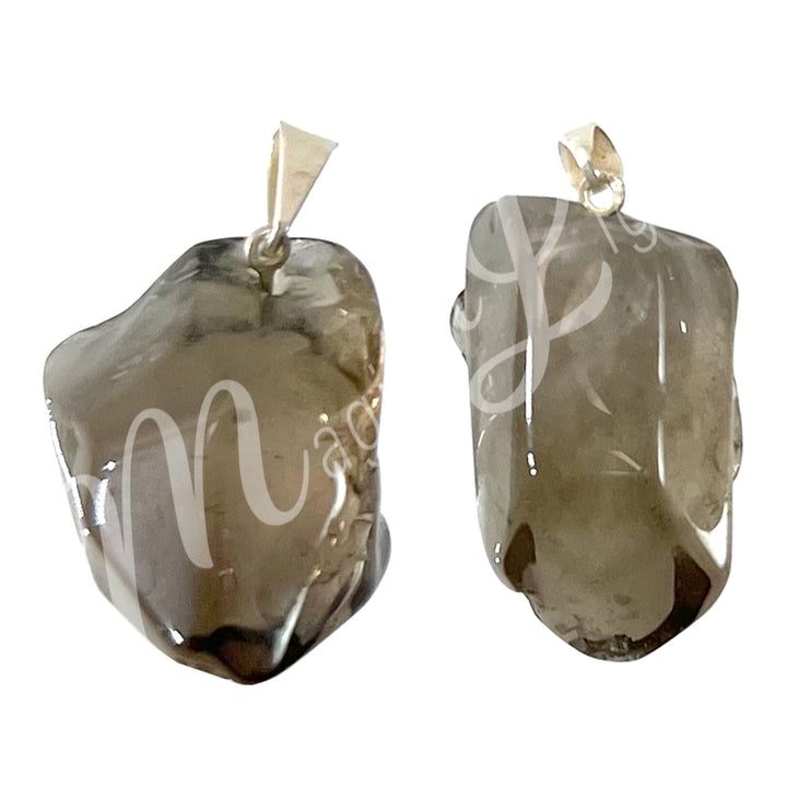 Pendant Tumbled Stone Smoky Quartz Point 1-1.75″