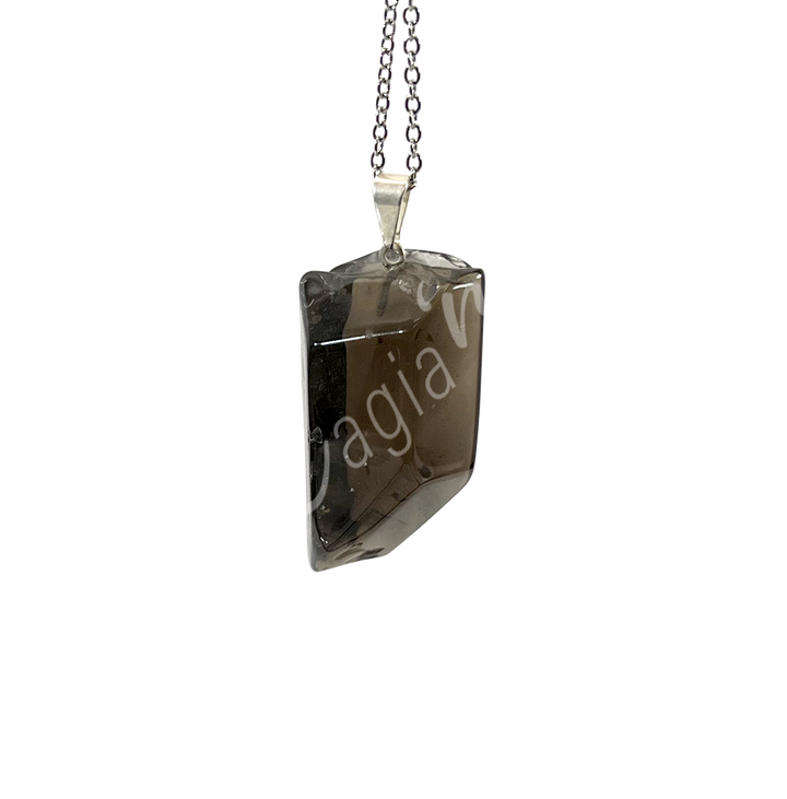 Pendant Tumbled Stone Smoky Quartz Point 1-1.75″