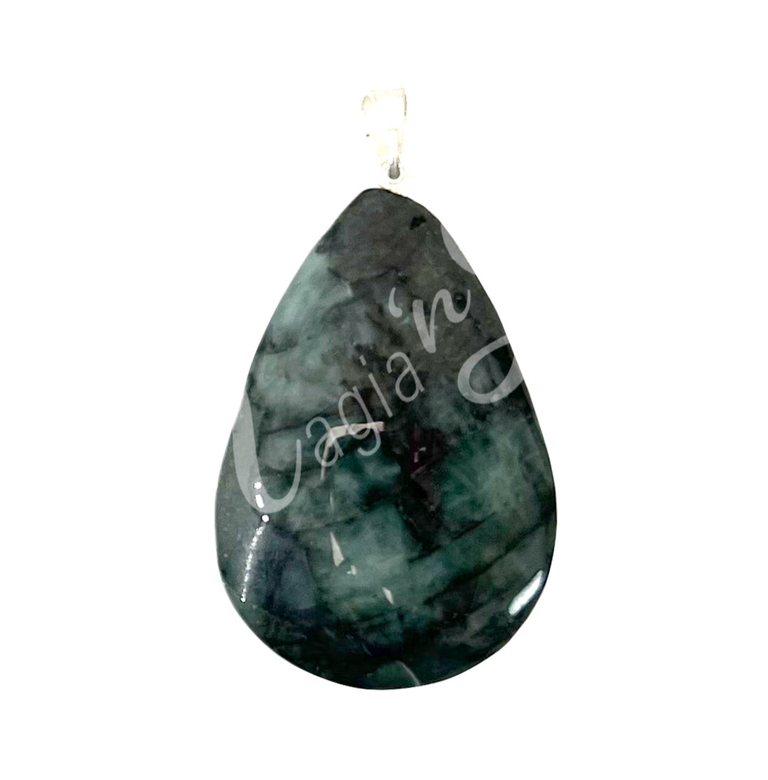 Pendant Drop Emerald 35-45 mm