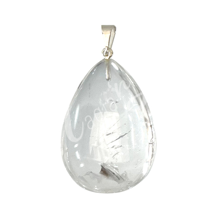 Pendant Drop Crystal Quartz 1.25-1.5"