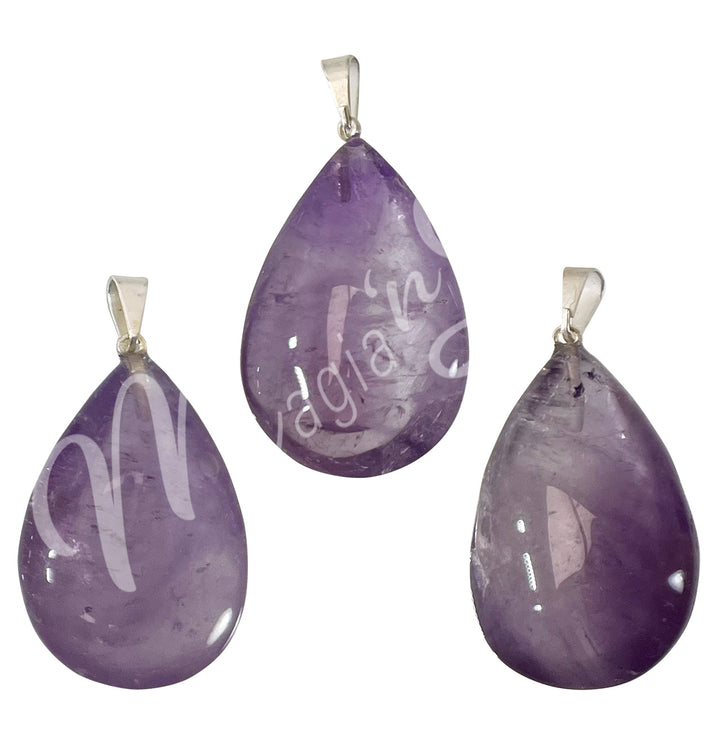 Pendant Drop Amethyst 35-40 mm