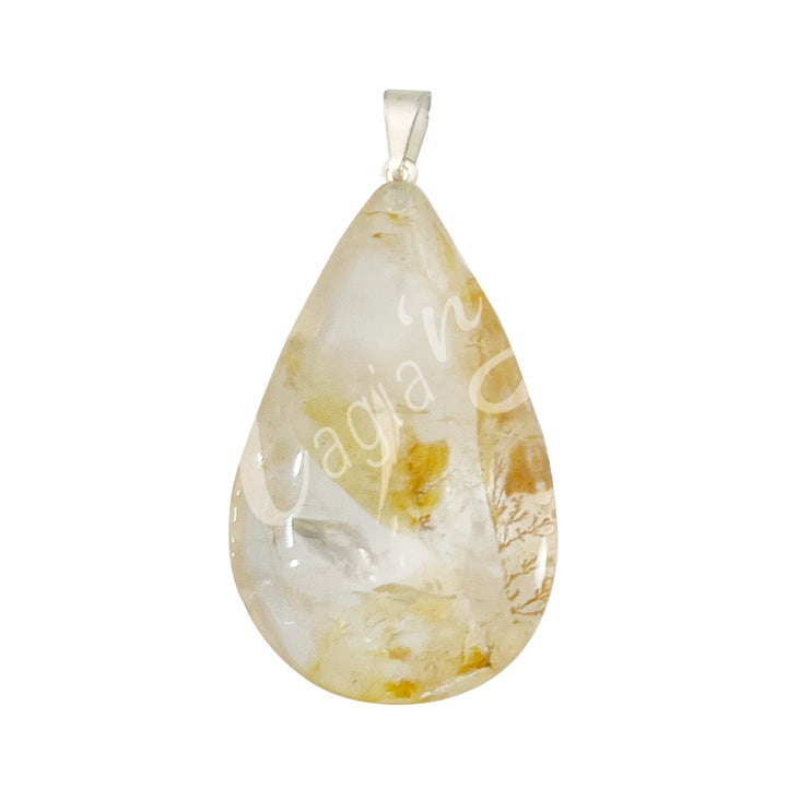 Pendant Drop Golden Healer Quartz 35-45 mm