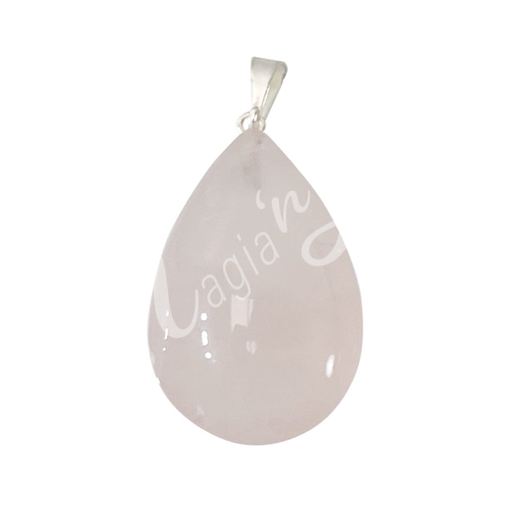 Pendant Drop Rose Quartz 35-40 mm