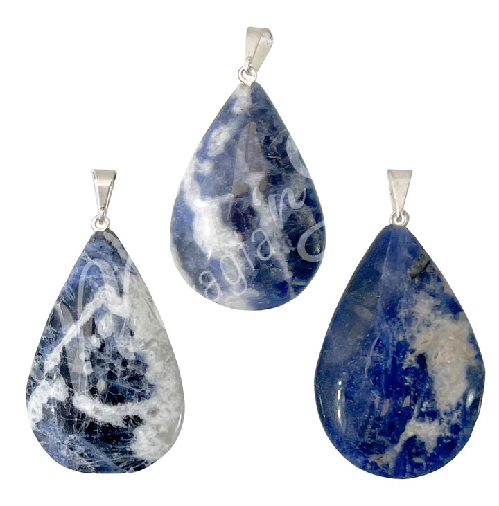 Pendant Drop Sodalite 35-45 mm