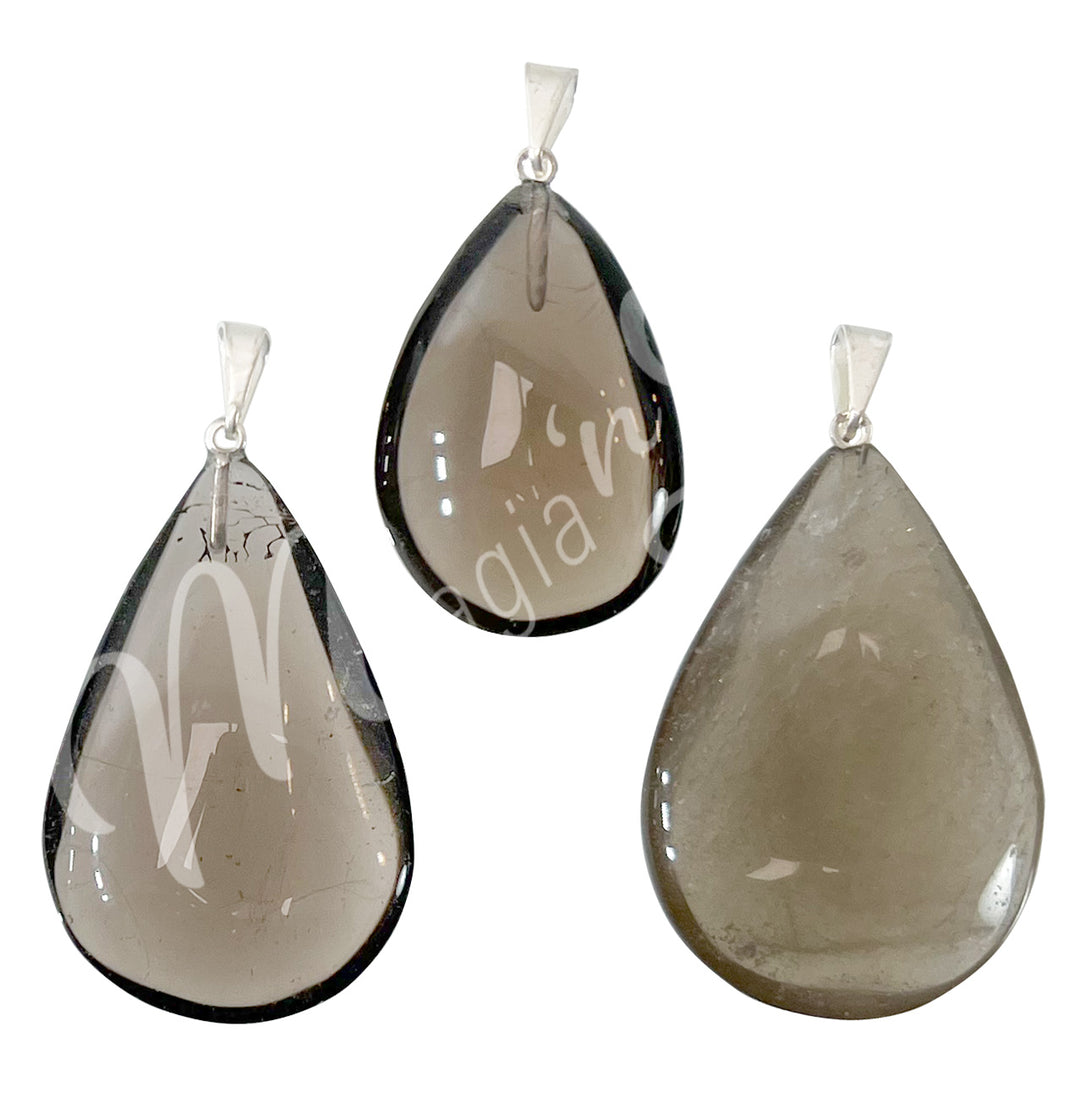 Pendant Drop Smoky Quartz 1.25-1.5"