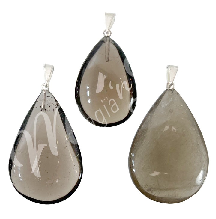 Pendant Drop Smoky Quartz 1.25-1.5"