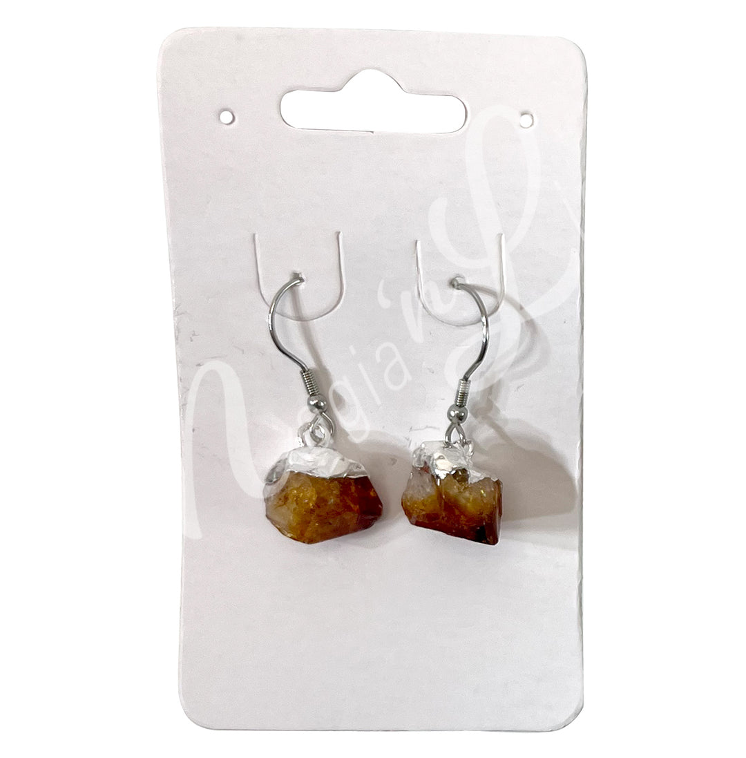 Pendientes Citrino Natural 1,35-1,55"