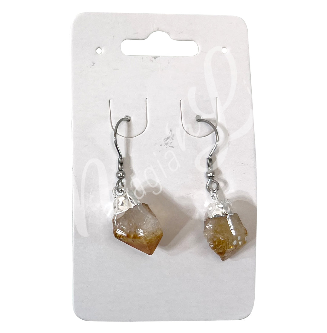 Pendientes Citrino Natural 1,35-1,55"