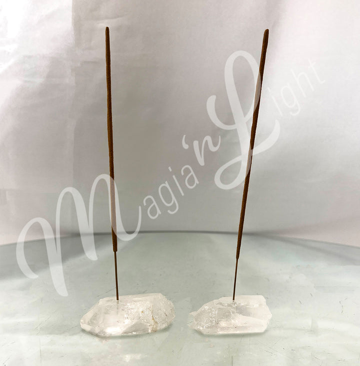 Incense Holder Crystal Quartz Point 2-3"L