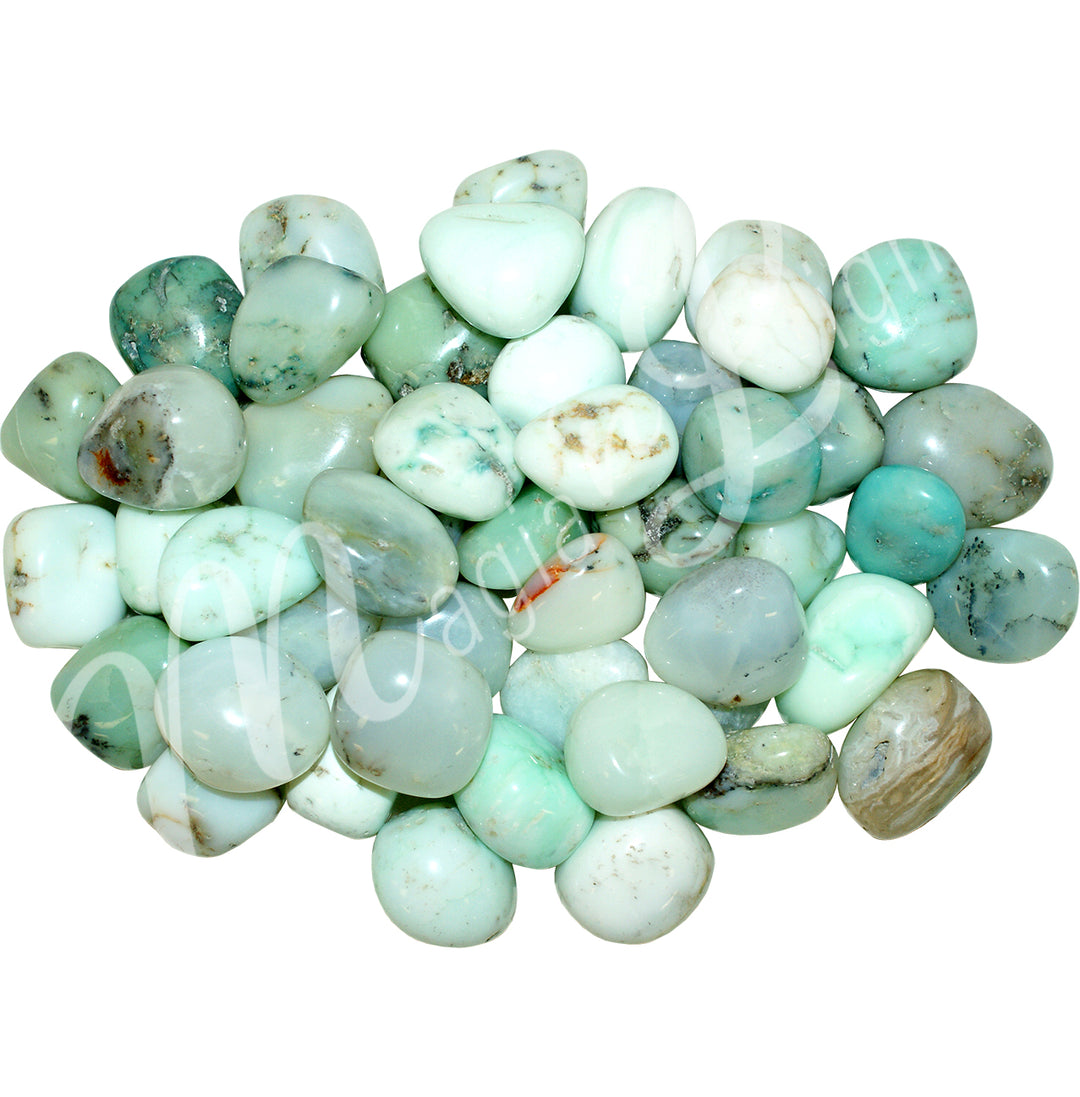 Tumbled Stone Green Opal 25mm